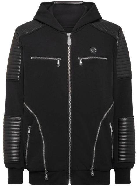 PHILIPP PLEIN zip-up hooded jacket