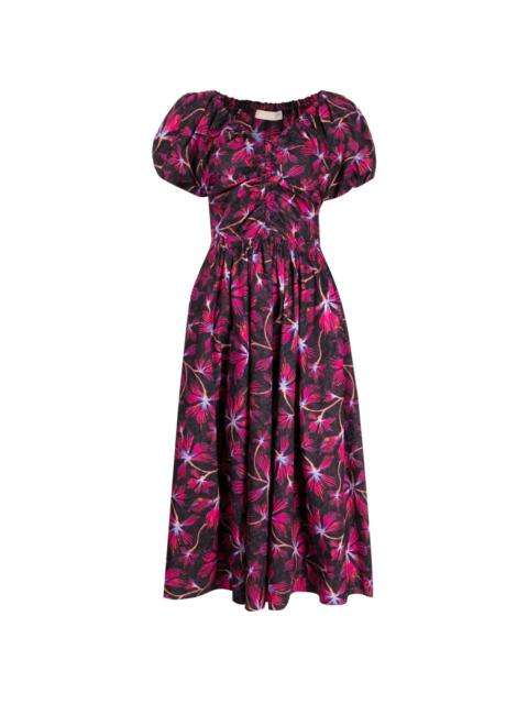 Cecile floral-print dress