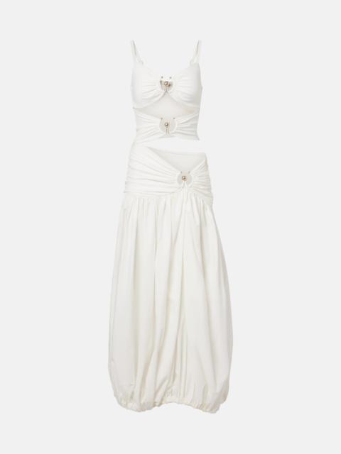 CHRISTOPHER ESBER Orbit cutout ruched jersey maxi dress