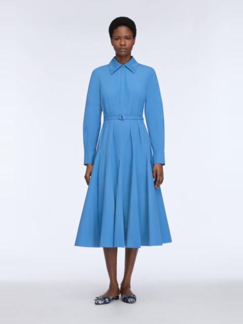 EMILIA WICKSTEAD Marione Dress in Blue Cotton Popclan