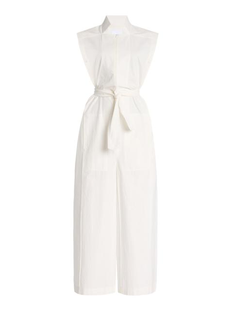 BEVZA Square Cotton Jumpsuit ivory