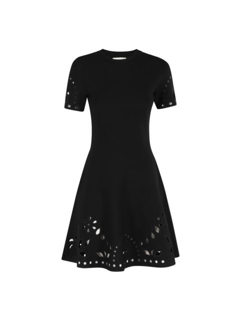 ULLA JOHNSON Fania laser-cut A-line dress