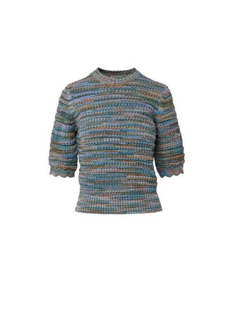 VERONICA BEARD MERIVALE HALF-SLEEVE SWEATER