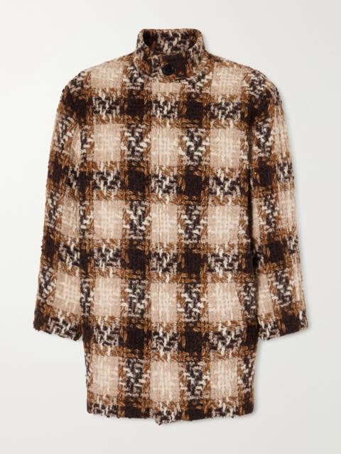 SAINT LAURENT Checked Wool-blend Tweed Jacket