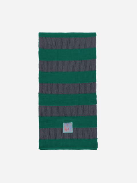 Cav Empt Poly Knit Stripe Scarf Green