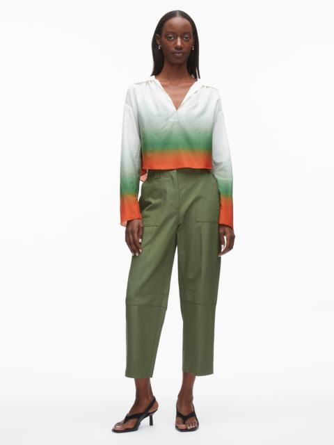 3.1 Phillip Lim Ombré Voile Flounce Top