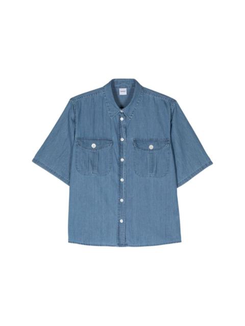 spread-collar chambray shirt