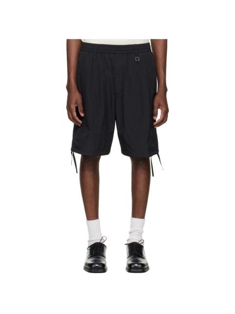 Wooyoungmi Black Zip Detail Utility Shorts