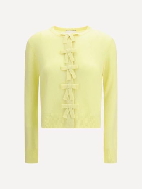 Cashmere Sweater with decorative ties