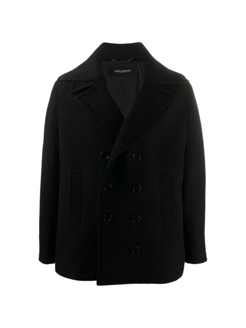 Dolce & Gabbana detachable lapel classic peacoat