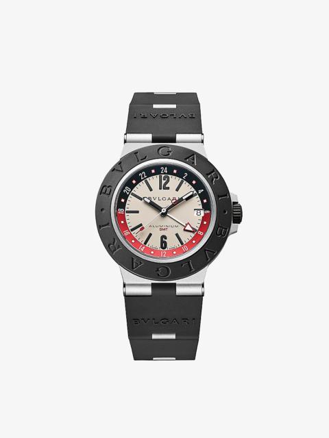 BVLGARI RE00041 Aluminium GMT and rubber automatic watch