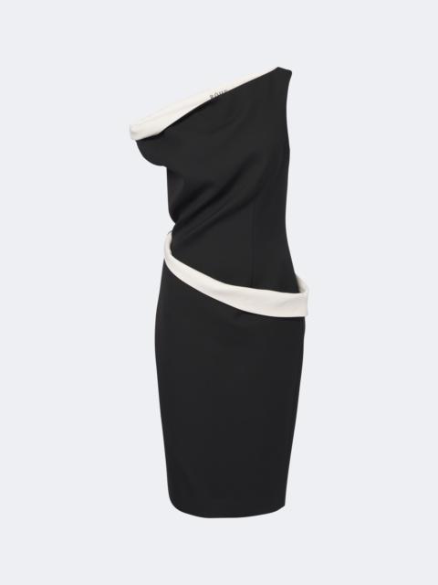 RÓHE Paneled one-shoulder midi dress