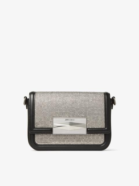JIMMY CHOO Diamond Crossbody
Black Crystal Hotfix Crossbody Bag
