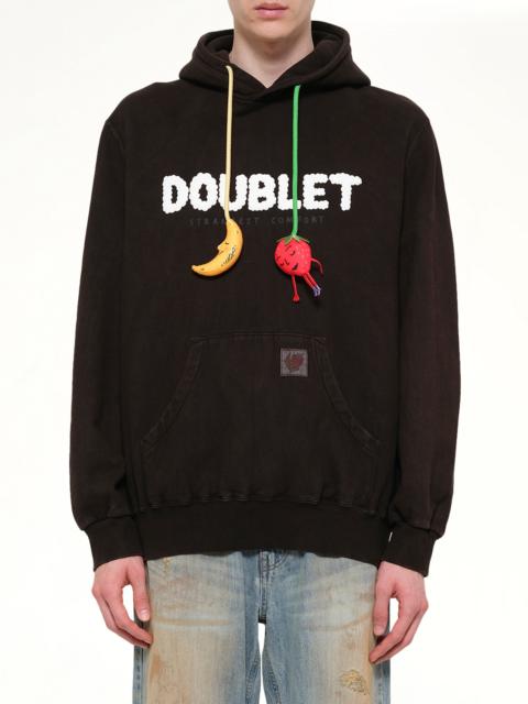 doublet Mud-Dyed Hoodie With SHFU in Mud