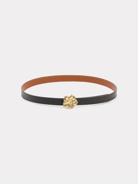 KENZO 'BOKE FLOWER' leather reversible belt