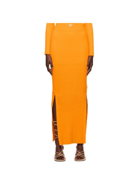 Dion Lee Yellow Gradient Maxi Skirt