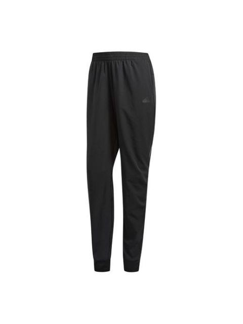 adidas (WMNS) adidas Running Casual Fitness BreathableTatting Long Pants Black CW5773