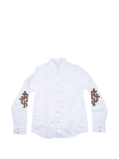 Chrome Hearts cross-embroidered shirt