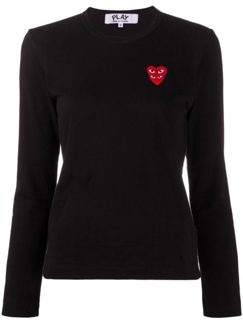 Comme des Garçons PLAY embroidered-logo longsleeved top