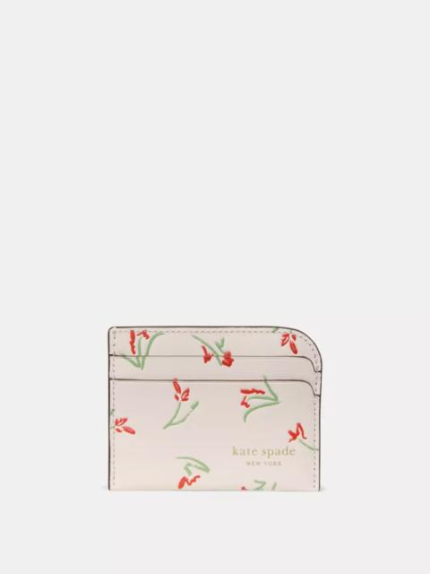 kate spade Devin Vibrant Buds Card Holder