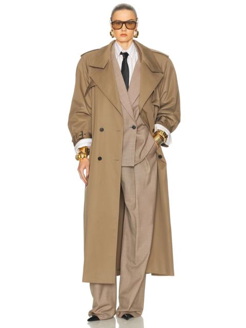 SAINT LAURENT Belted Trench Coat