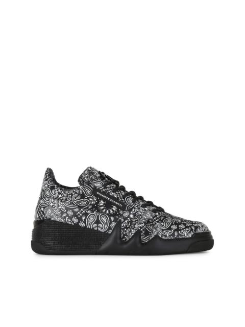 paisley print sneakers