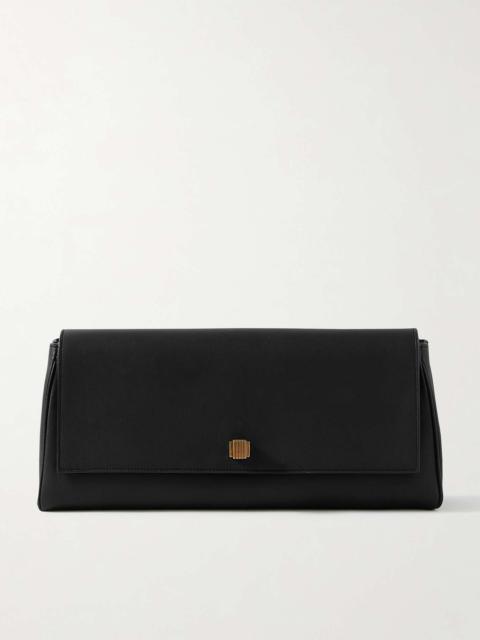 KHAITE Audrey leather clutch Black