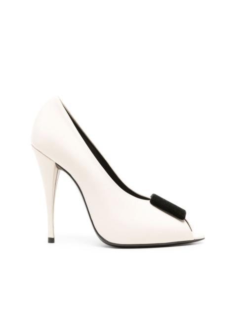 SAINT LAURENT 115mm silk-satin pumps