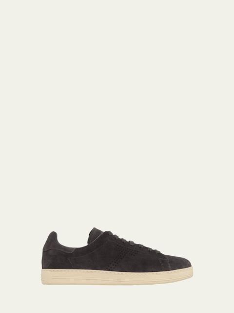 TOM FORD Men's Warwick Suede Low-Top Sneakers