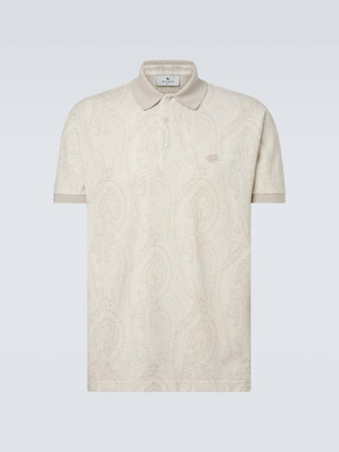 Etro Paisley cotton polo shirt