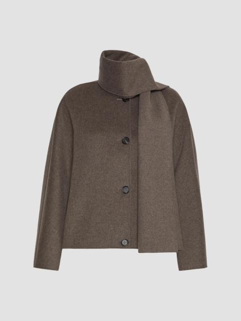 Max Mara Women's Cropped Wool Broadcloth Jacket - Medium Grey