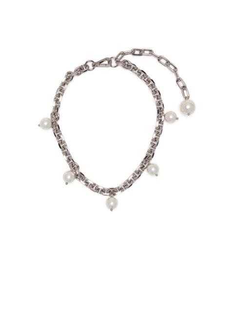 Simone Rocha chain-link pearl charm necklace