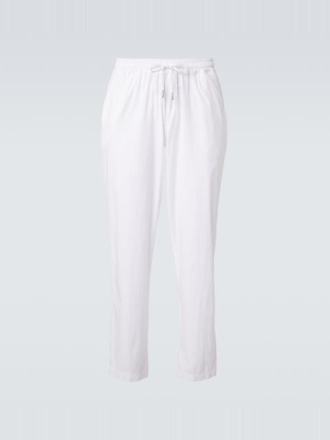 FEDELI Cotton-blend straight pants
