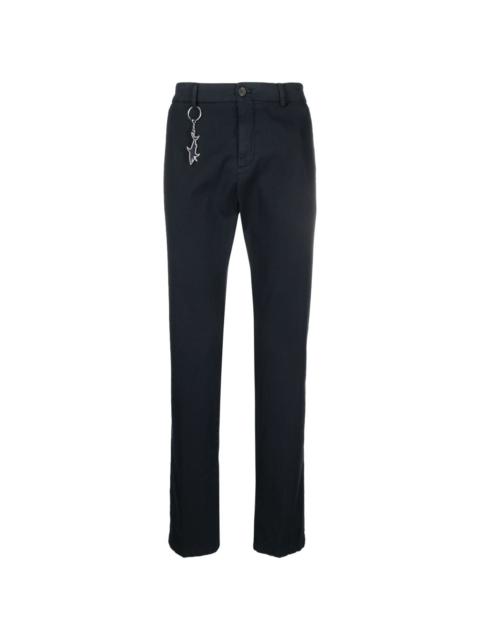 mid-rise cotton chino trousers