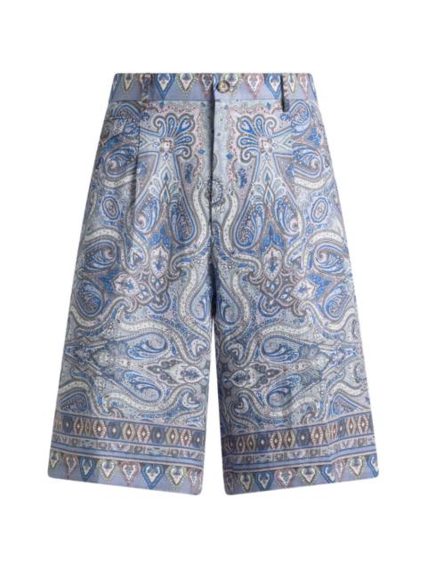 Etro paisley-print shorts