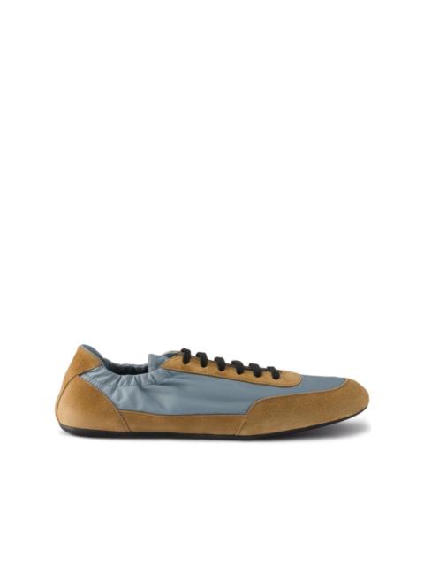 Prada round-toe lace-up sneakers