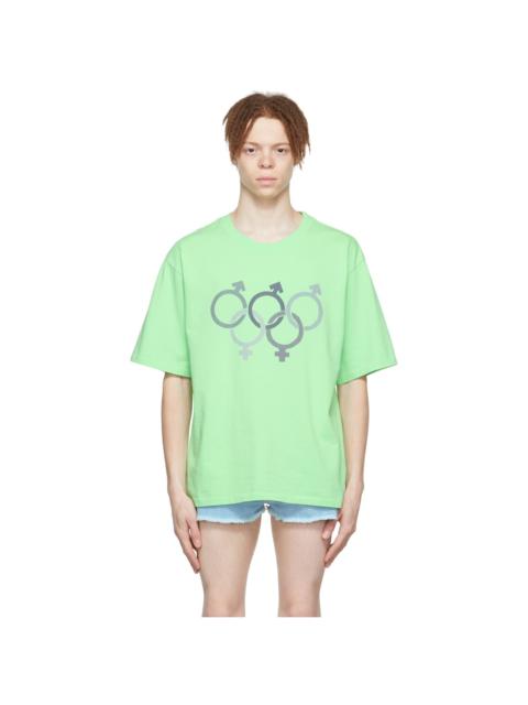 ERL Green Cotton T-Shirt