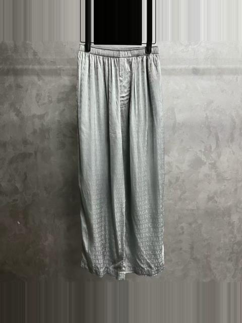 BALENCIAGA Balenciaga 2025 All-Over Letter Print Elastic Waist Casual Pants