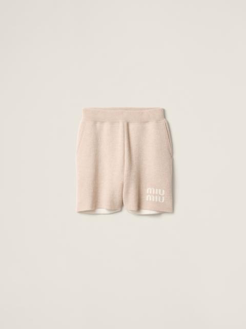 Miu Miu Double cashmere shorts