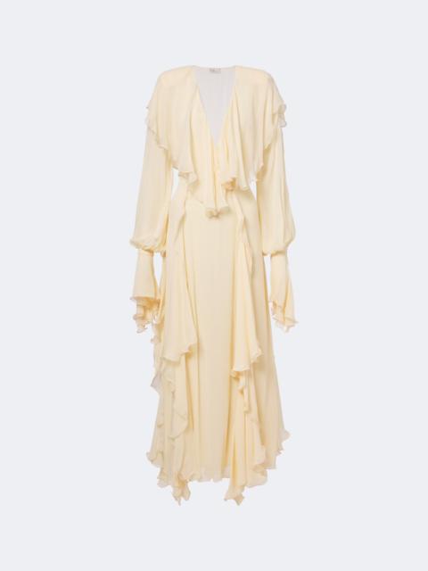 Blumarine Ruffled maxi dress