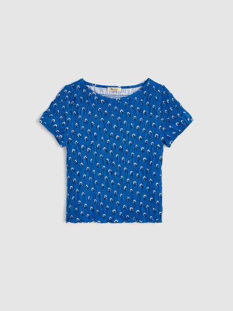 Madewell Smocked Short-Sleeve Top