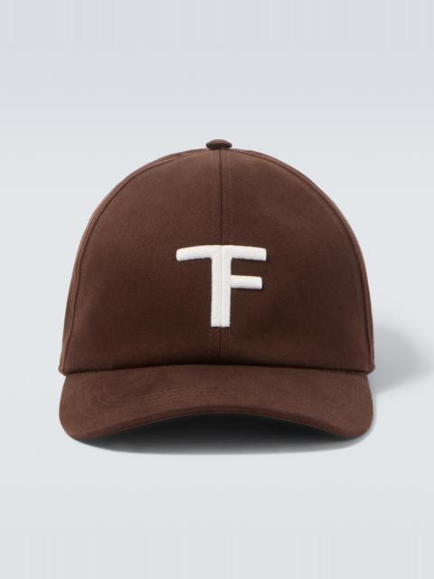 TOM FORD Logo cotton canvas baseball cap