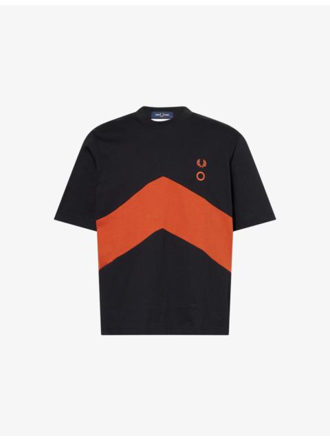 Fred Perry Fred Perry x Craig Green Contrast-Panel Short-Sleeves Cotton-Jersey T-Shirt