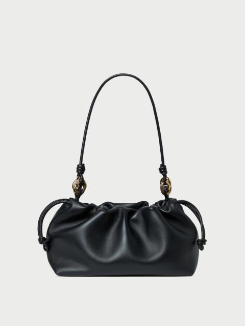LOEFFLER RANDALL Kiri Black Leather Shoulder Bag