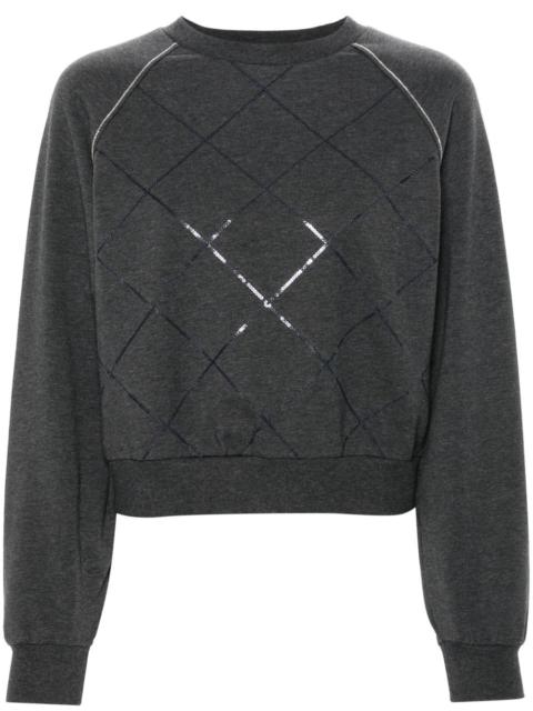 PESERICO bead-detail sweatshirt