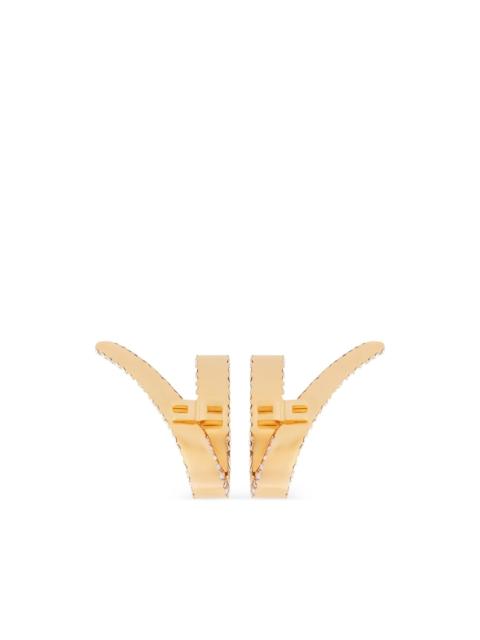 ELISABETTA FRANCHI logo-detail earcuffs