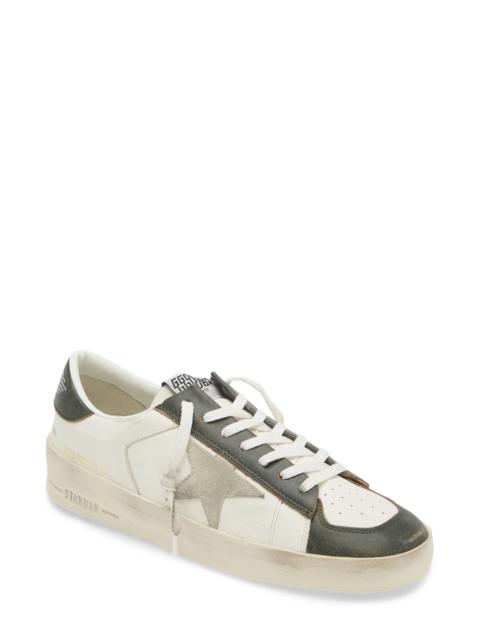 Super-Star Sneaker in White/Dark Green 10361