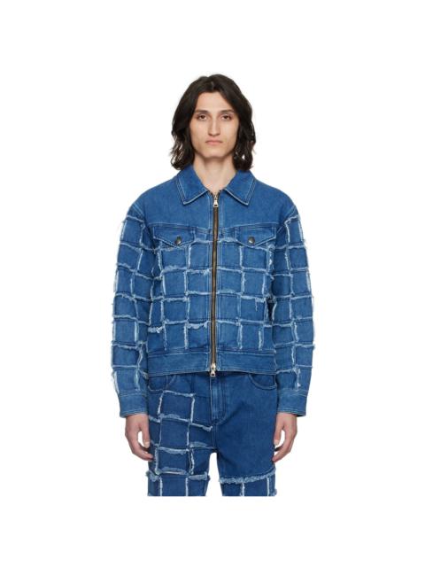 Andersson Bell Blue New Patchwork Denim Jacket