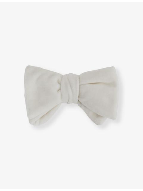 REISS Hike double-layered velvet bow tie