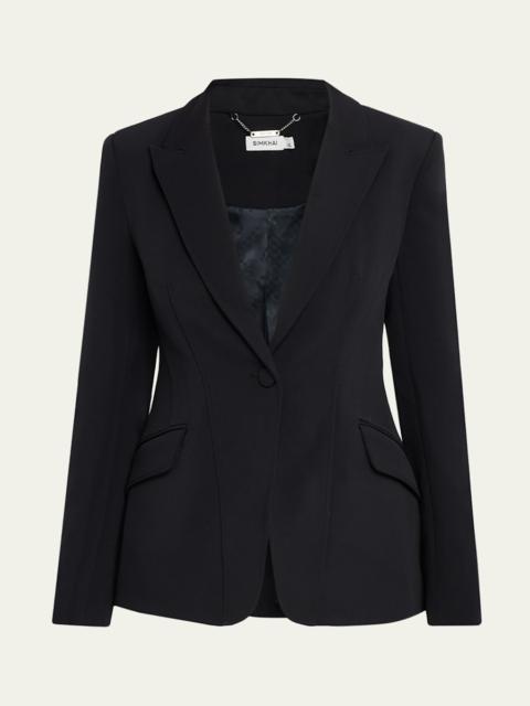 SIMKHAI Single-Breasted Blazer